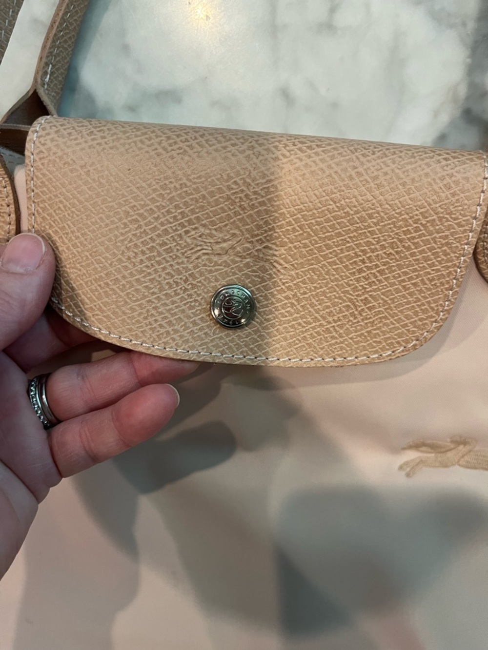 Longchamp Pale Pink Tote - Picture 4 of 15